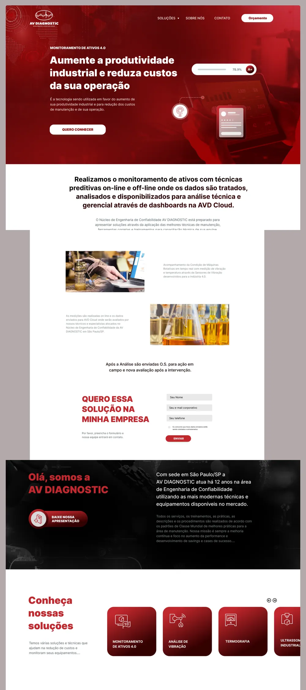 Site da AV Diagnostic