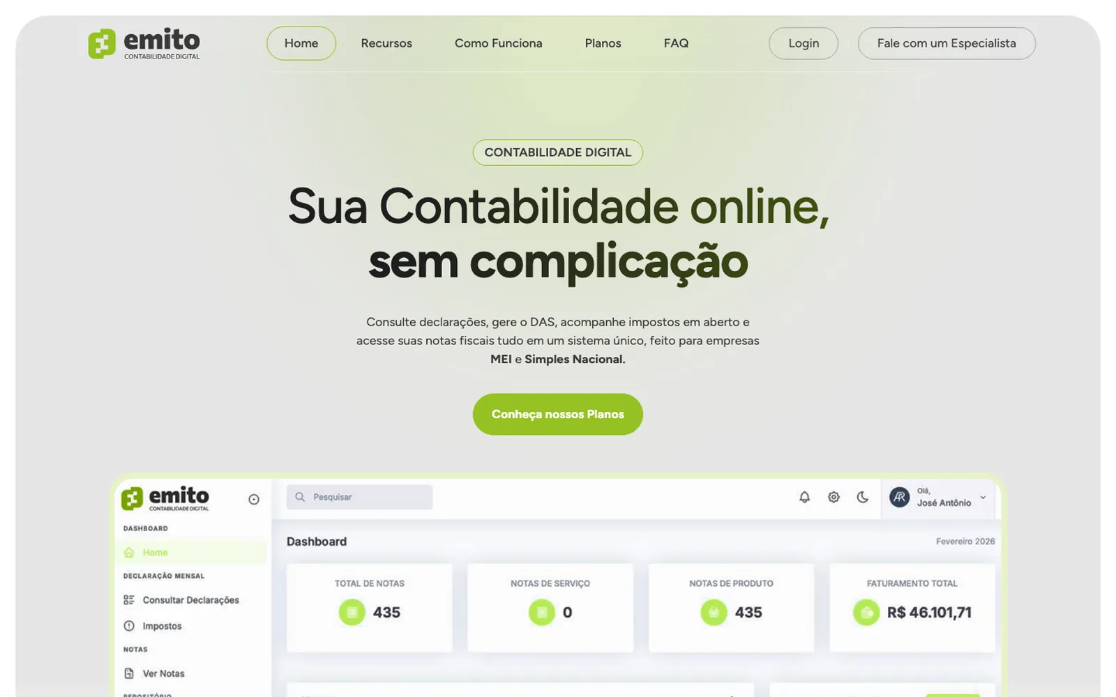 Capa do projeto Emito