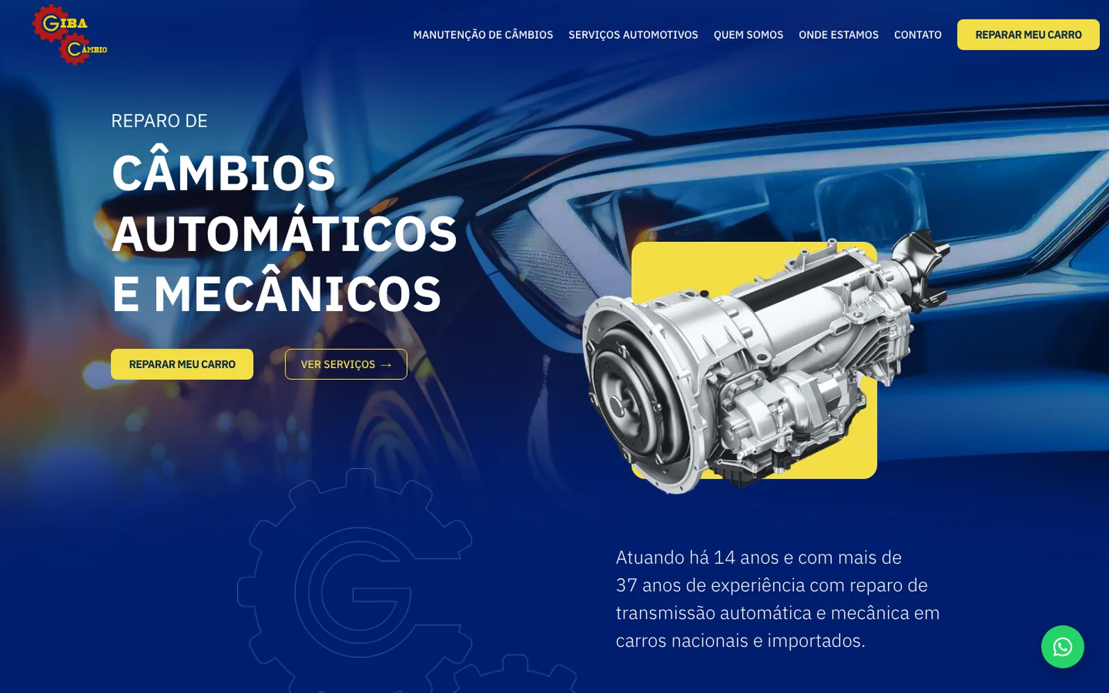 Capa do projeto Giba Câmbio