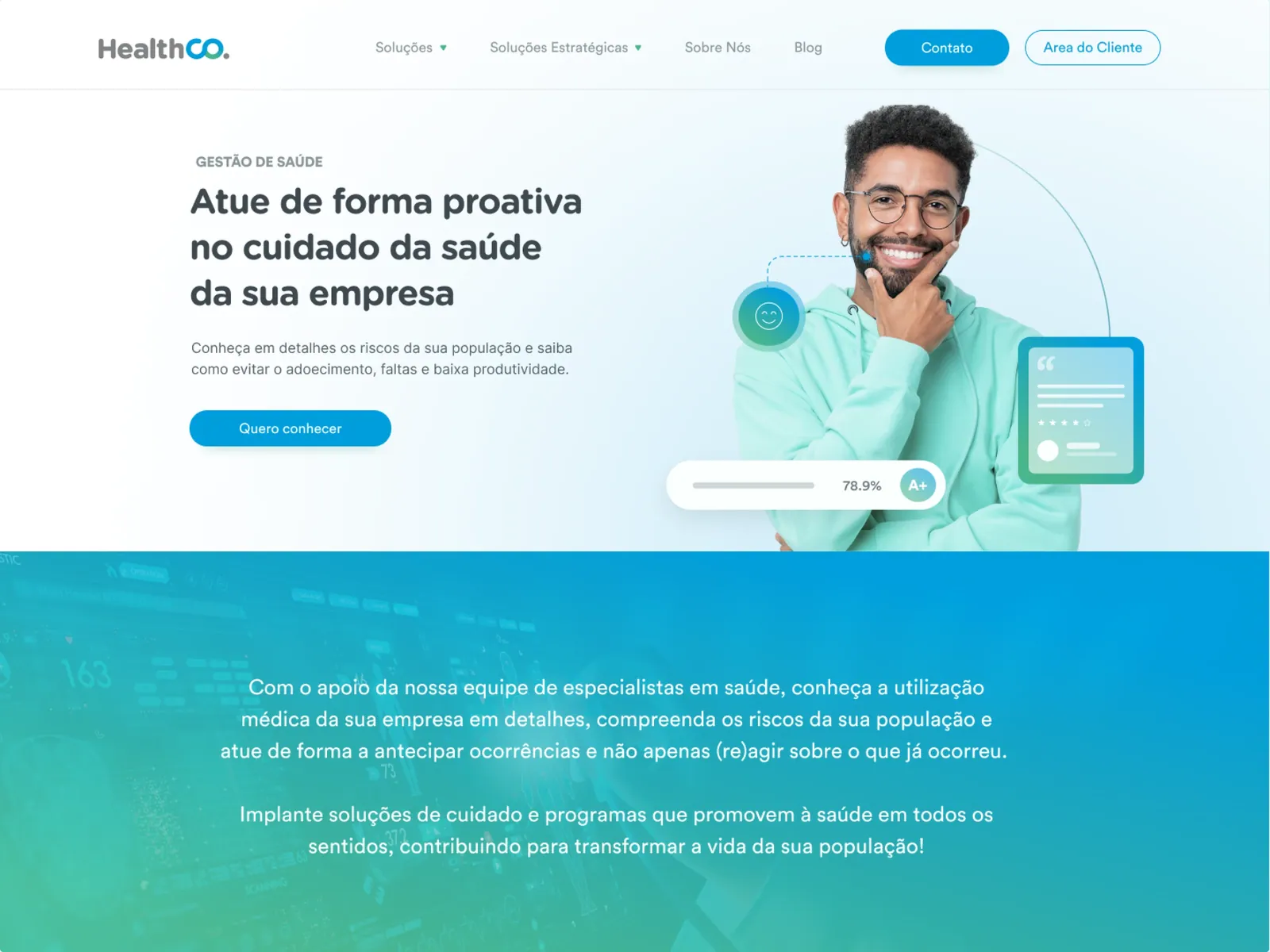 HealthCO, tela 2