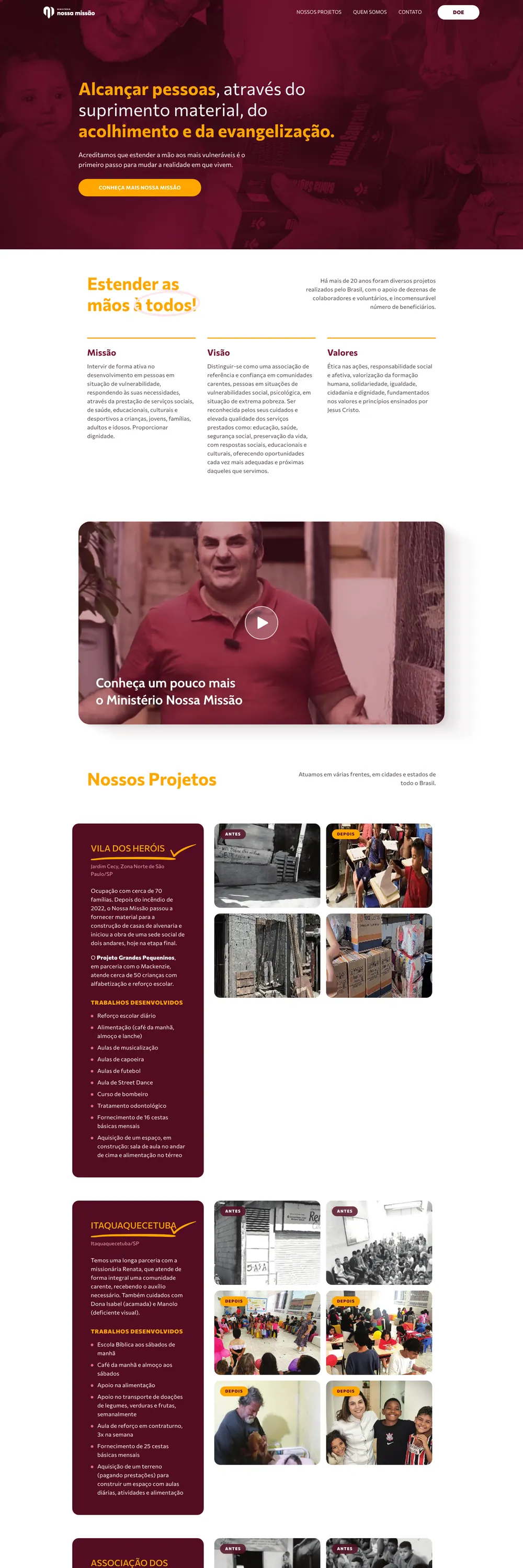 Site da Nossa Missão