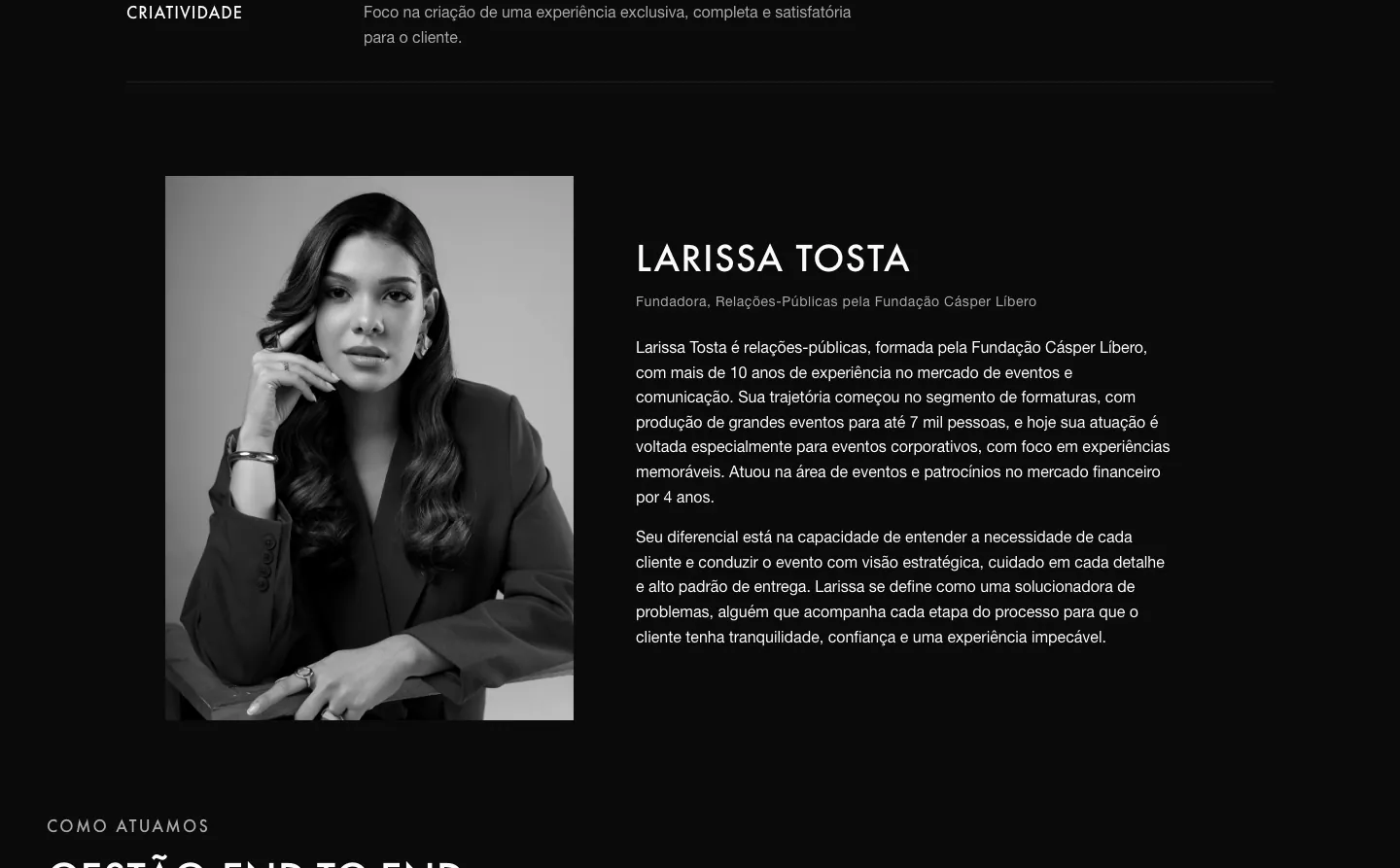 Tosta PR, tela 1